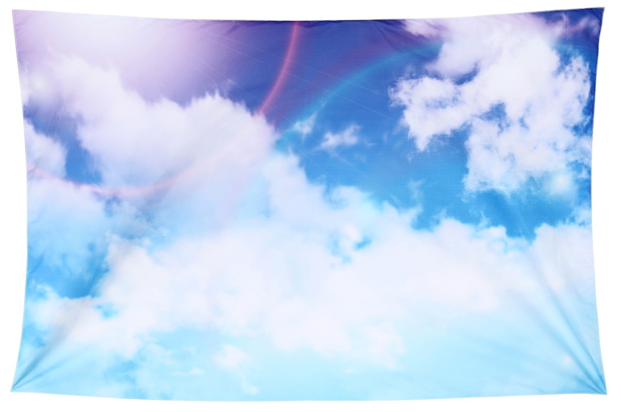 タペストリー 雲 飛行機雲 太陽 夕日 夕焼け 青空 虹 インテリア おしゃれ ポスター テレワーク 背景 背景 大きい 壁 インテリア 布 目隠し｜live-on｜02