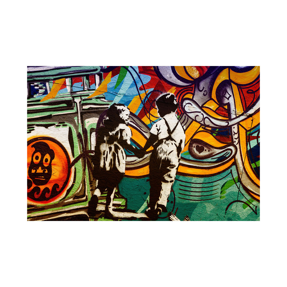 ストリート アート グラフィティ インテリア タペストリー 落書き