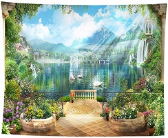 タペストリー 布画？ 風景 81qvaH4encL._UF350,350_QL50_.jpg