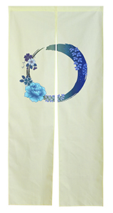 のれん 暖簾 おしゃれ 和風 夏 涼しげ 初夏 金魚 藤の花 85×180cm 日本
