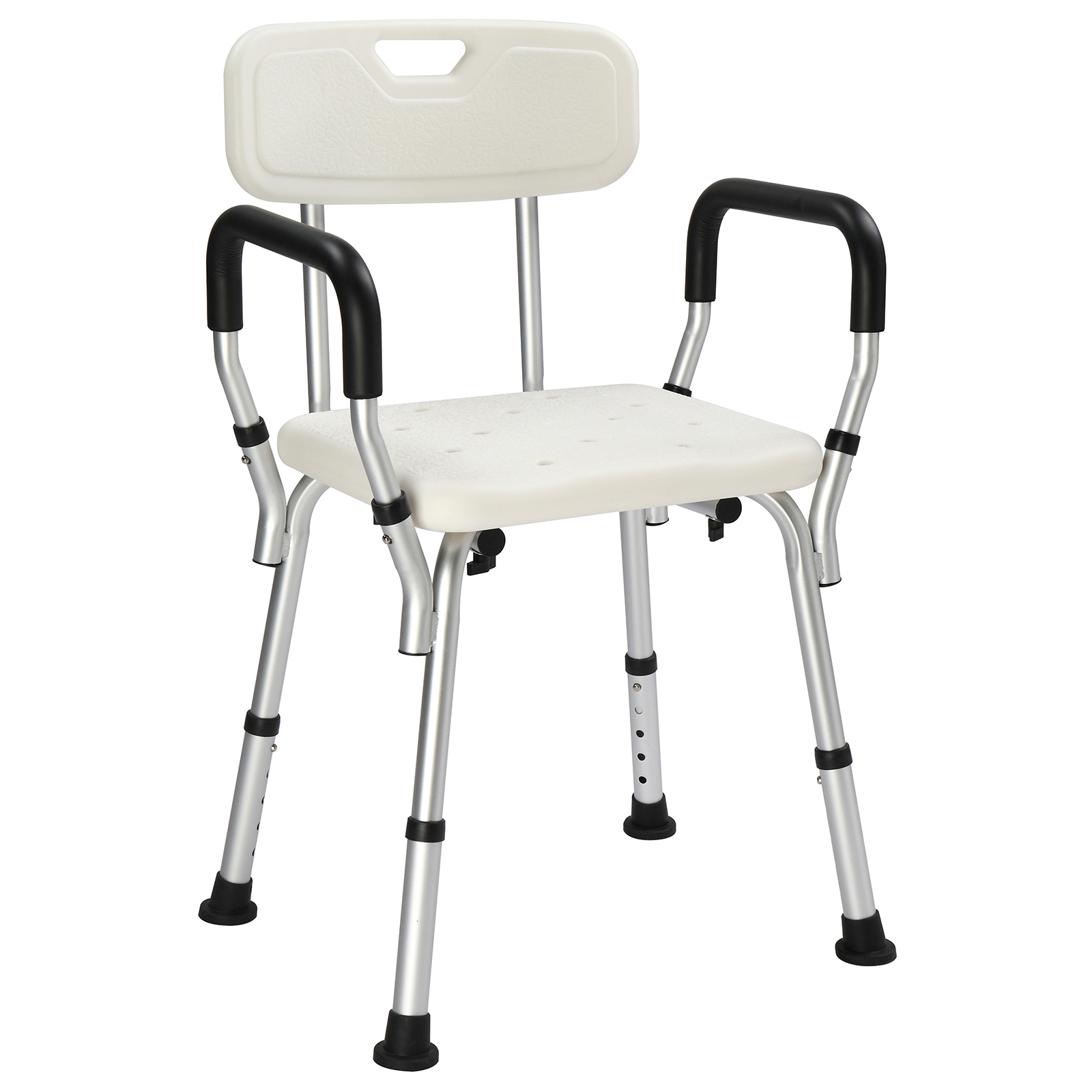 シャワーチェア 6段階 介護用 お風呂 椅子 肘付き 背もたれ付き 高さ