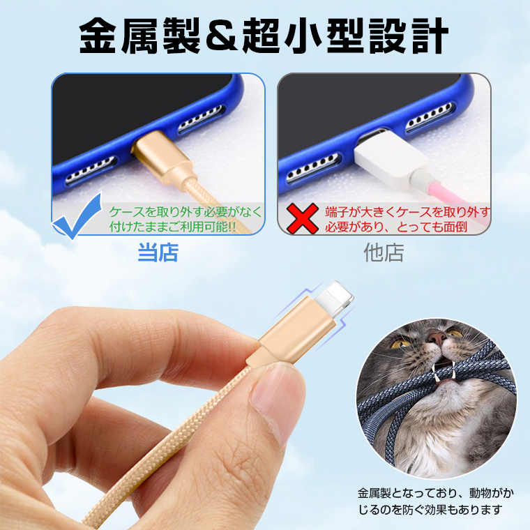 iPhone 用 USBケーブル