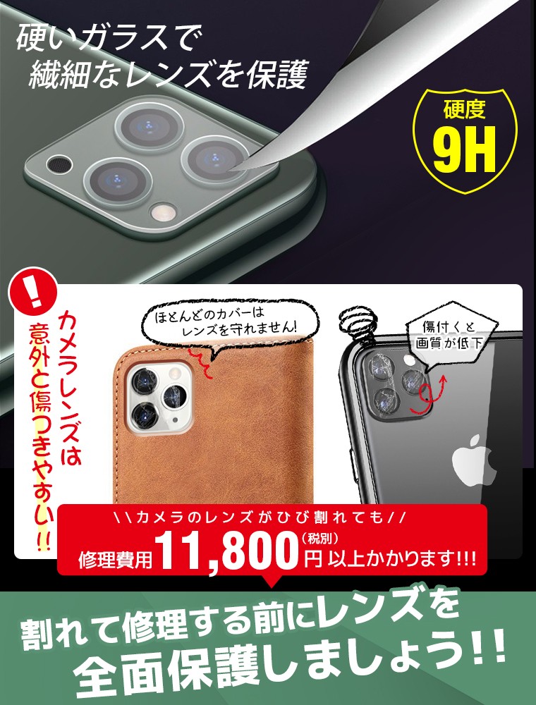 iPhone レンズ保護 フィルム