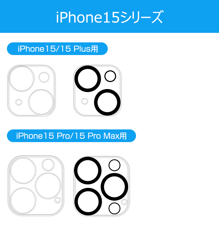 iPhone レンズ保護 ガラスフィルム