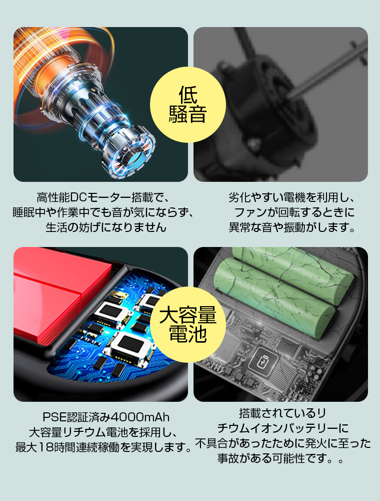 usb 扇風機 静音