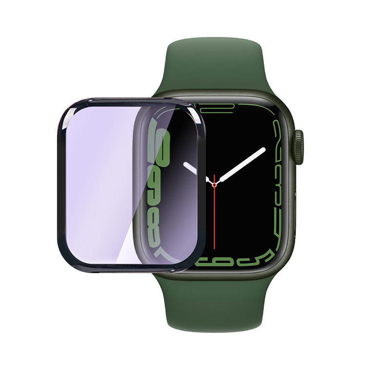 簡単貼り付け」Apple Watch Series 8 保護フィルム 49mm 45mm 41mm