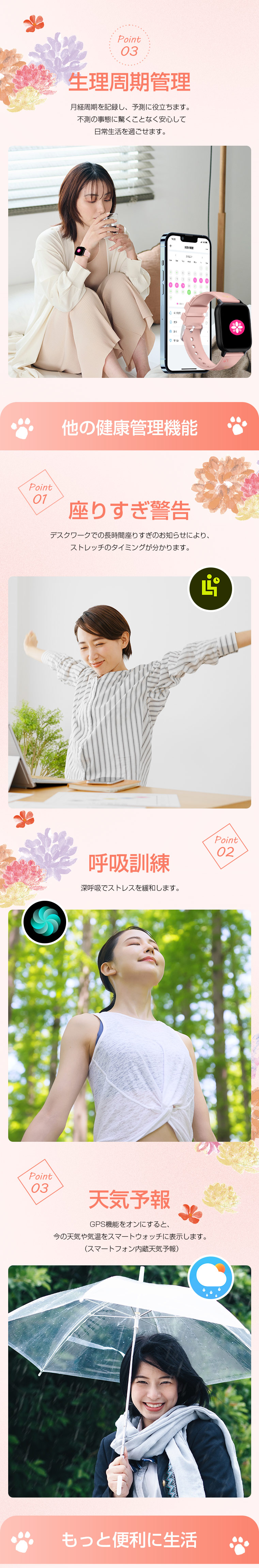 スマートウォッチ 24時間体温監視 2020モデル