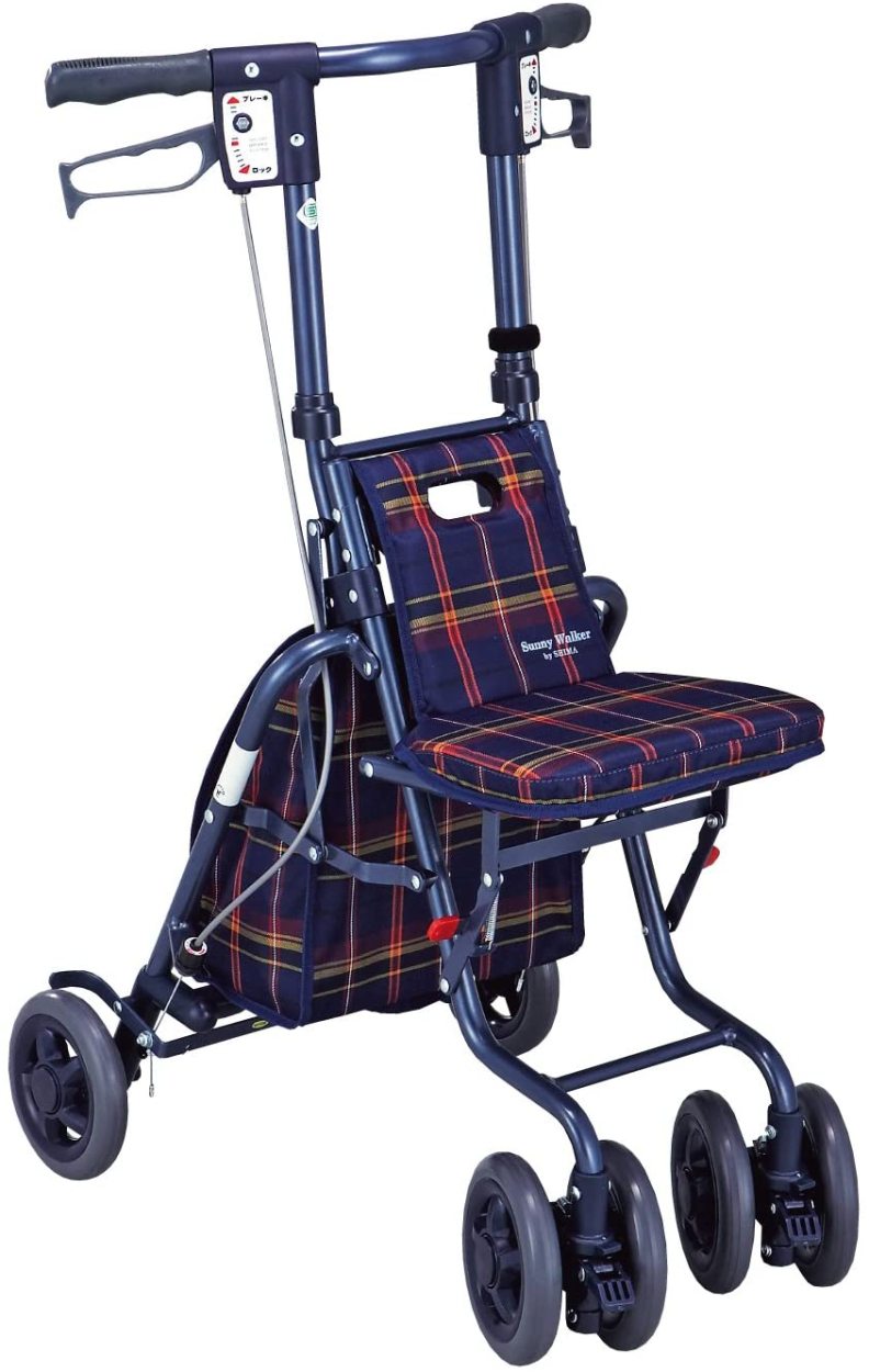 島製作所 シルバーカー サニーウォーカーSP（中）座面付き : 生活