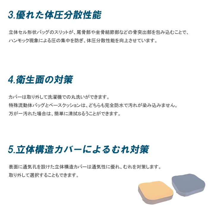 molten（モルテン） 車椅子 車いすクッション レスポ RESPO. 体圧分散