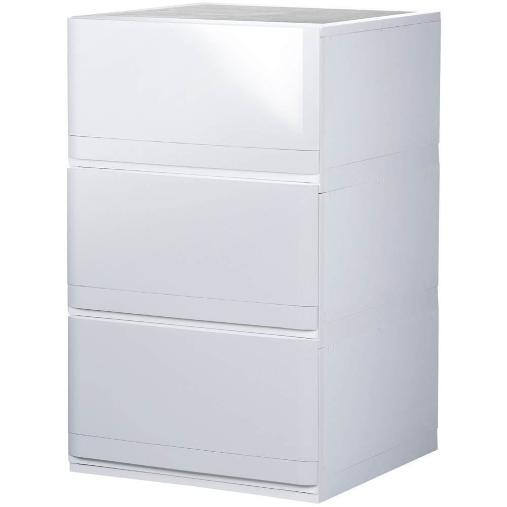 チェスト 木製天板 衣装ケース 収納ケース プラスチック 引き出し 3段