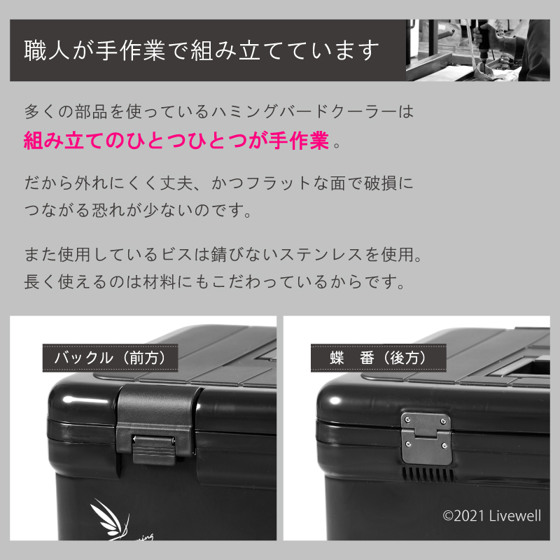 Livewell（リブウェル） クーラーボックス 45L 大型 保冷力 釣り 保温