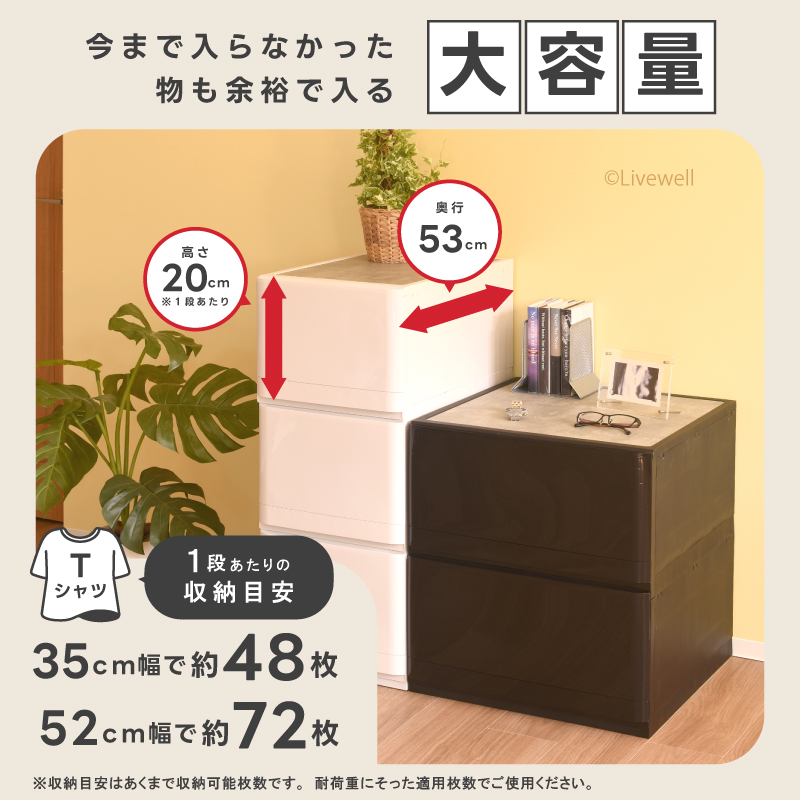 衣装ケース 収納ケース プラスチック 引き出し 4段 押入れ収納 衣替え
