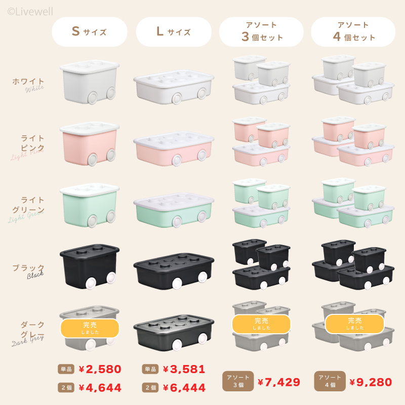 おもちゃ収納 おもちゃ箱 おかたづけ フタ付き キャスター付き 車