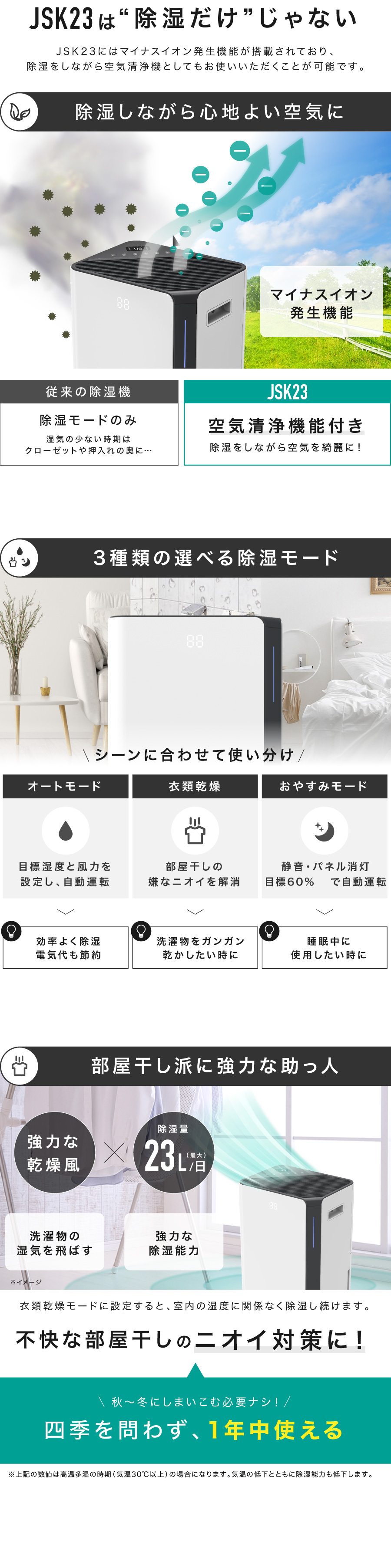 LIVーALL DESIGN 空気清浄機能付コンプレッサー式除湿機23L LIVーALL DESIGN 空気清浄機能付コンプレッサー式除湿機23L