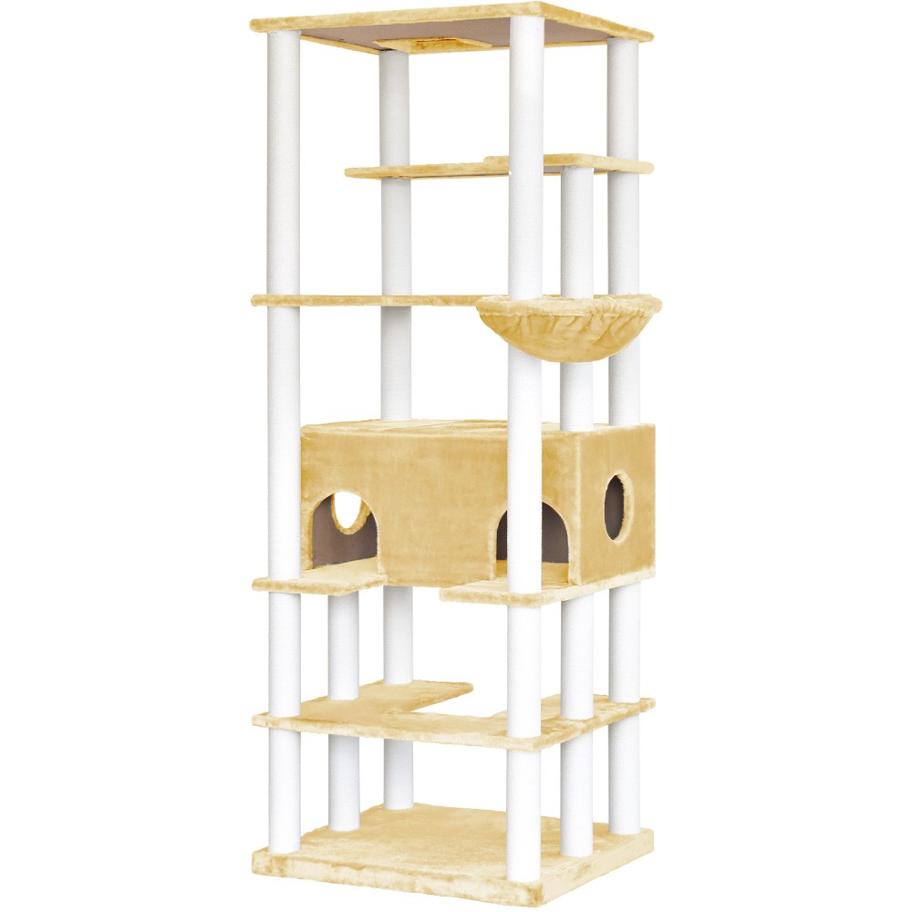 キャットタワー 猫タワー 猫 キャット タワー 猫用品 据え置き 爪とぎ 多頭飼い Advanced 頑丈 大型ハンモック ペット 家族 おしゃれ 185cm Nl Pje01 Liv House 通販 Yahoo ショッピング