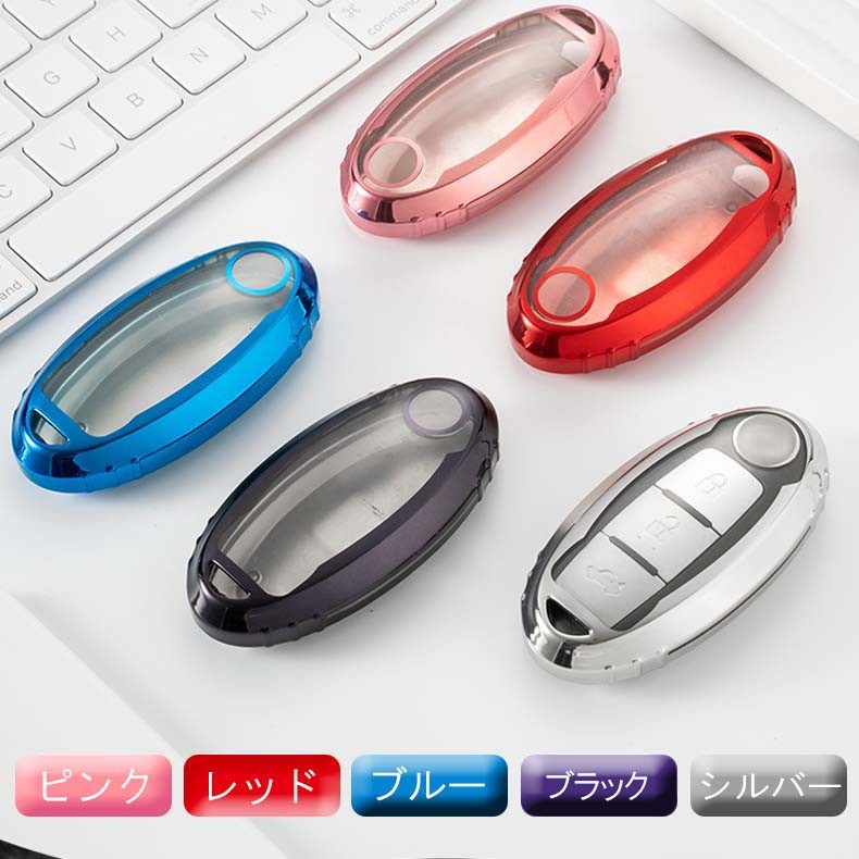 TANGSEN ニッサン用 キーケース　プラスチックカバー　ブラック　破損防止 scar-n0001-6.jpg