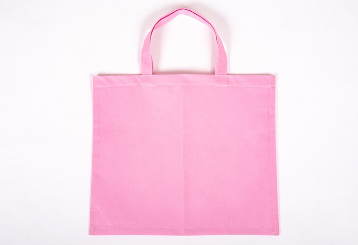 不織布 トートバッグ 大きい 約39cm×46cm ピンク 布 バッグ