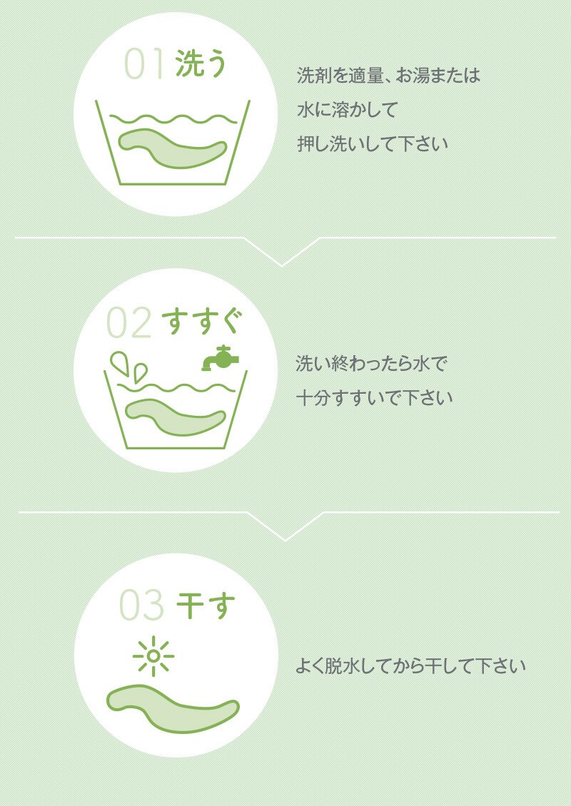 洗剤を適量、お湯または水に溶かして押し洗いして下さい