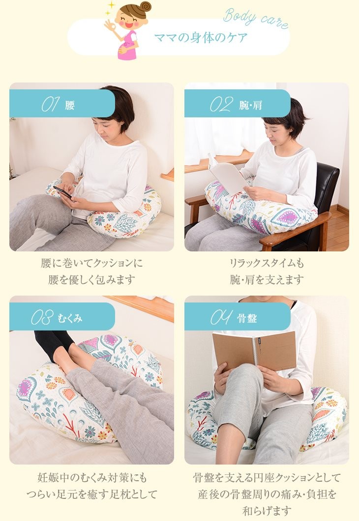 ママの身体のケア　腰　腕・肩　むくみ　骨盤