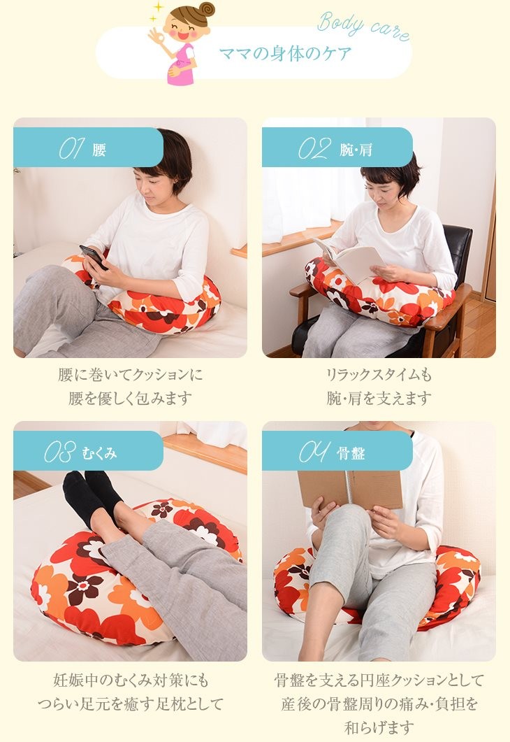 ママの身体のケア　腰　腕・肩　むくみ　骨盤
