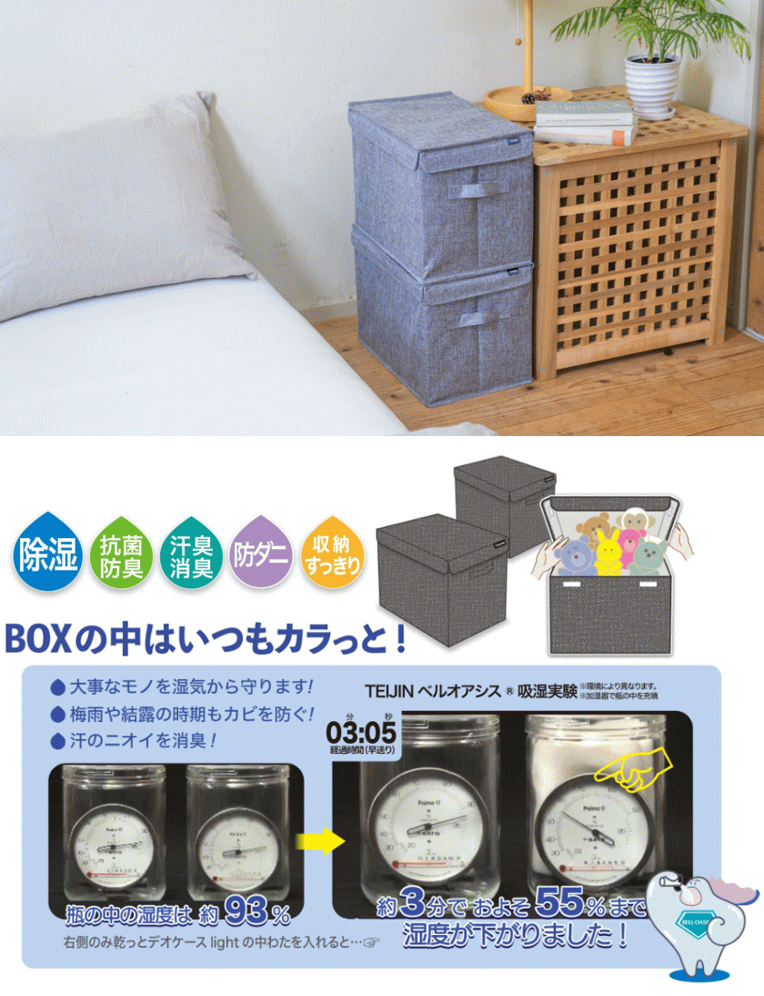 TEIJIN（テイジン） 乾っとデオケース フィットBOX 2026 最新版 収納