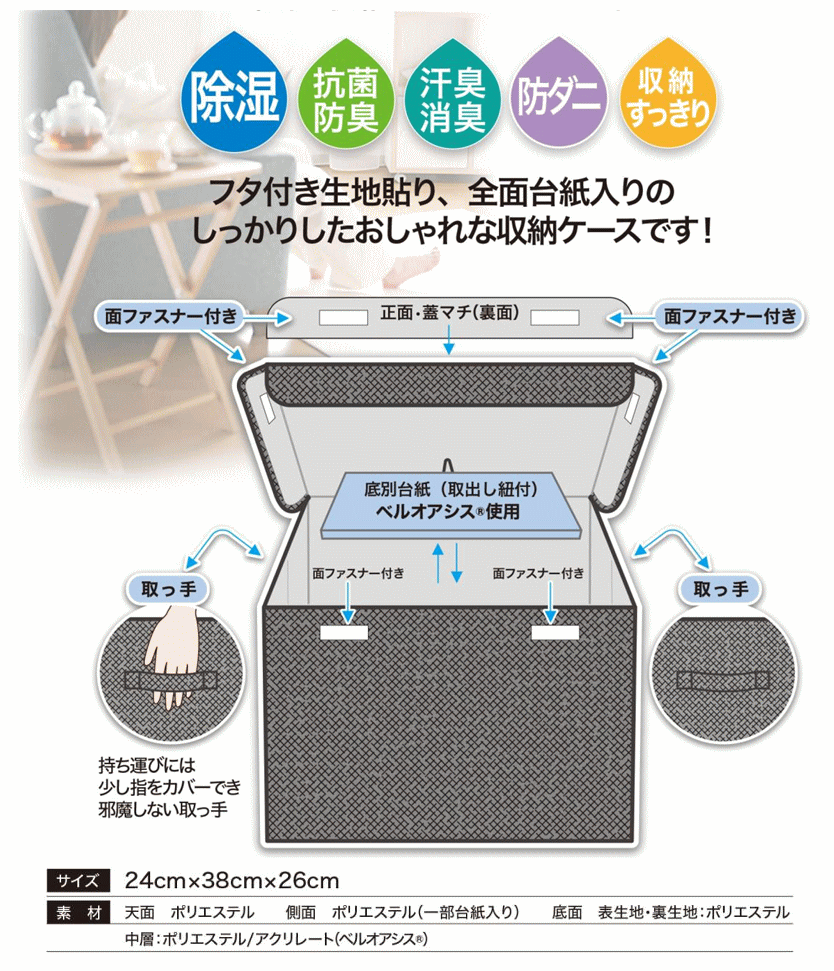 TEIJIN（テイジン） 乾っとデオケース フィットBOX 2026 最新版 収納