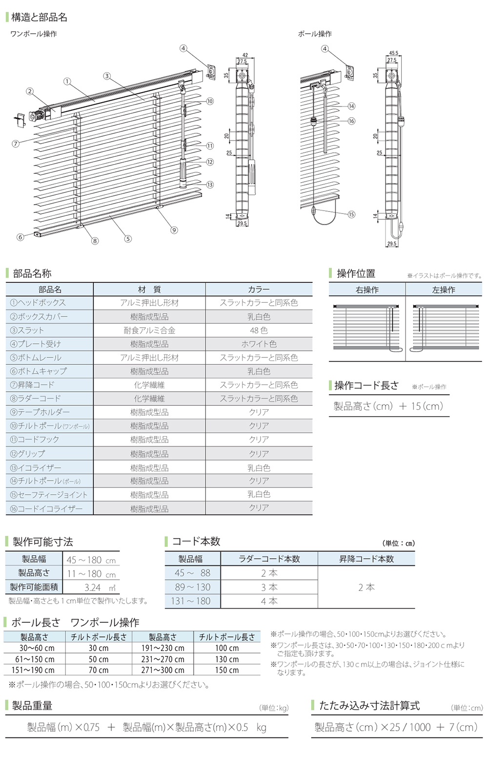 浴室タイプ アルミブラインド つっぱり耐水仕様【標準/遮熱スラット】【幅101〜120×高さ161〜180cm】スラット25mm ファーステージ_10