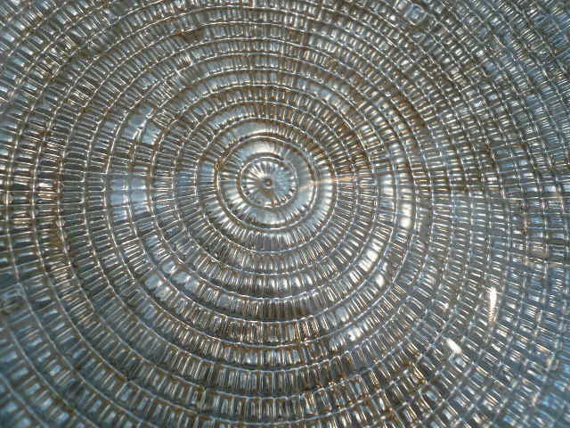 IVV イタリア製 大皿 ガラス皿 Diamante ディアマンテ シャンパン