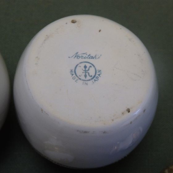 オールドノリタケ 金彩花柄香水瓶 ペア マルキ印 1906年〜1925年製造