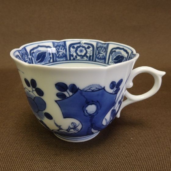 賞美堂 染付芙蓉手 コーヒー碗皿 150ml 得トクセール : リビングT&S
