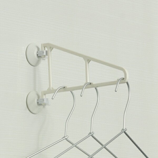 洗濯ハンガー ランドリーハンガー 吸盤 洗濯 ハンガー 省スペース （ 室内物干し 物干しハンガー バスルーム 浴室 ）