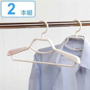 ハンガー 形態安定シャツ用ハンガー 2本組 ( 衣類収納 洋服ハンガー 形態安定 シャツ ブラウス )