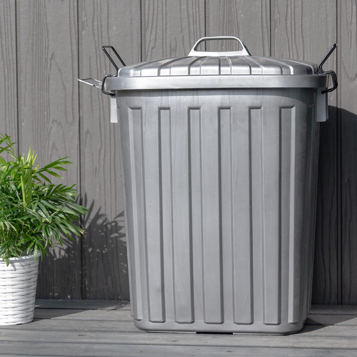 ゴミ箱 59L スーパーカン 角型 （ ごみ箱 59リットル 屋外用 大容量