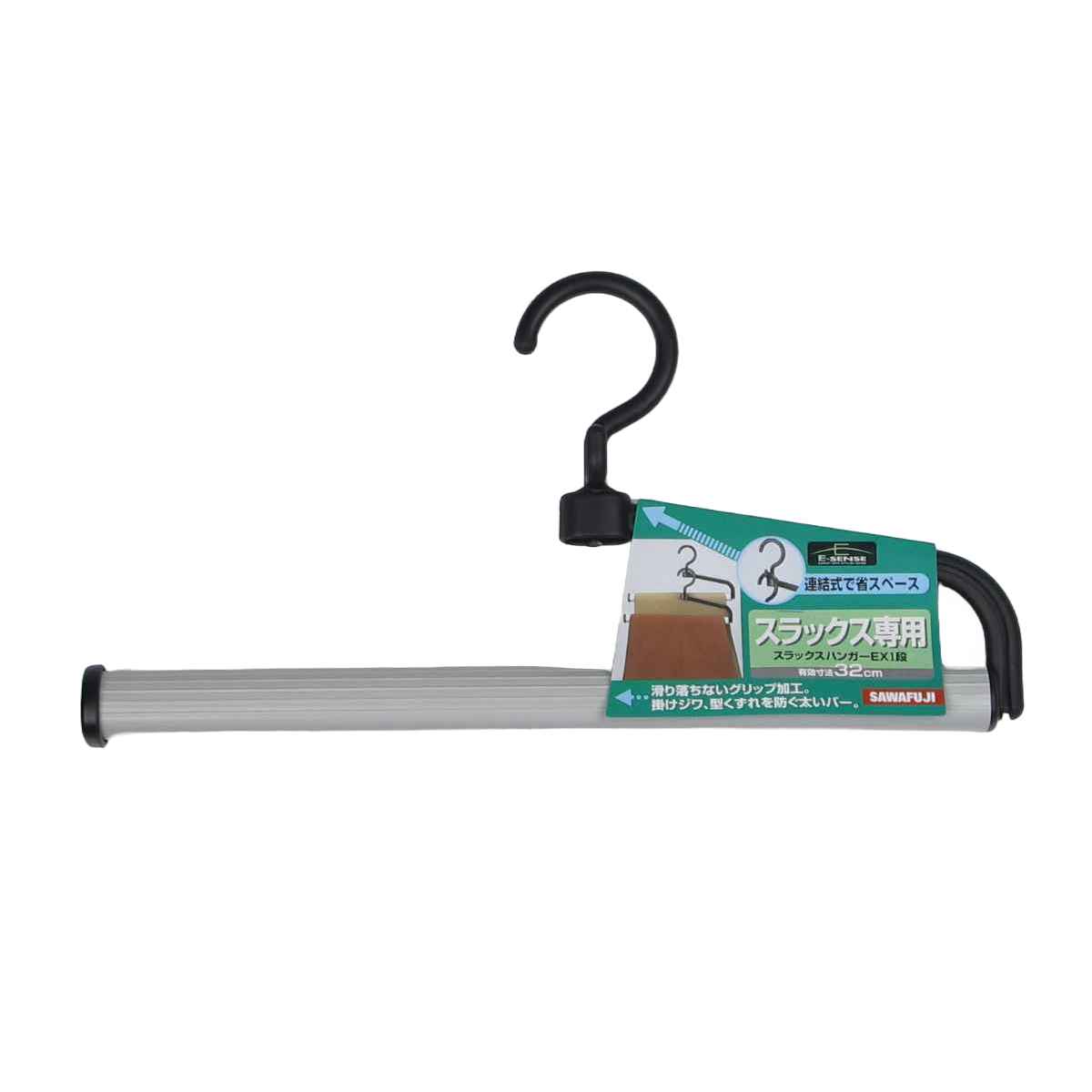 ハンガー スラックスハンガーEX 1段 ( ク...の詳細画像2