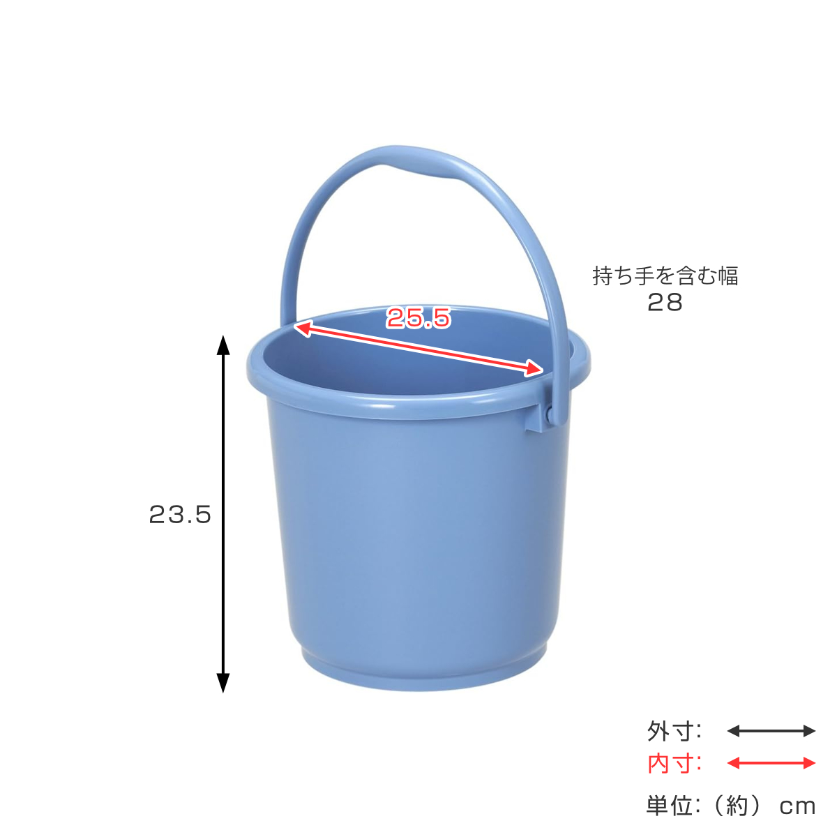 新輝合成 バケツ 8L 3個セット ニューセレクトバケツ 本体 （ ばけつ 8