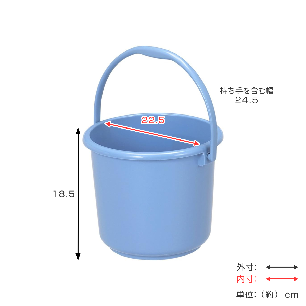 新輝合成 バケツ 5L ニューセレクトバケツ 本体 （ ばけつ 5リットル
