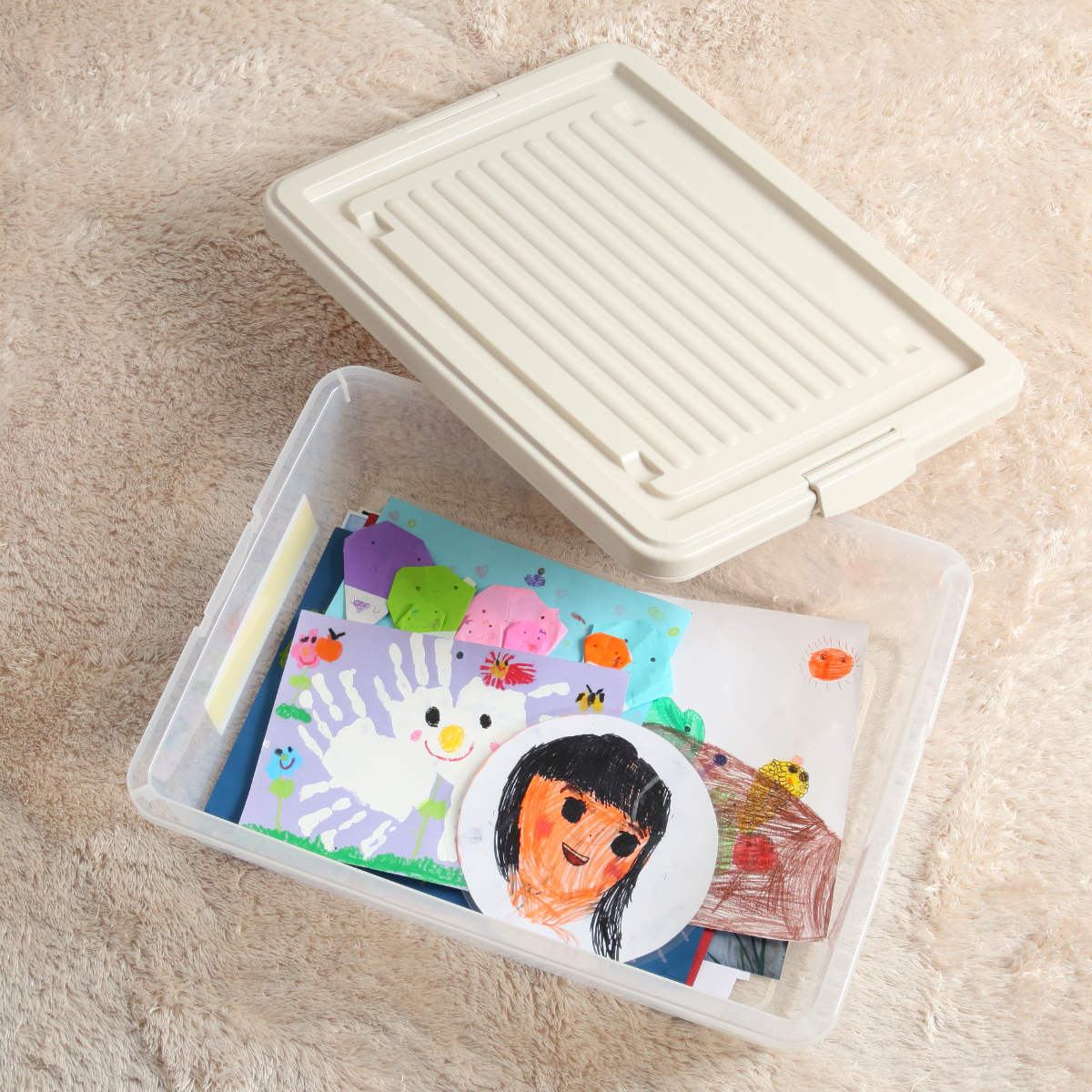 サンコープラスチック 収納ケース ホームケース 5515 作品収納 （ 幅42