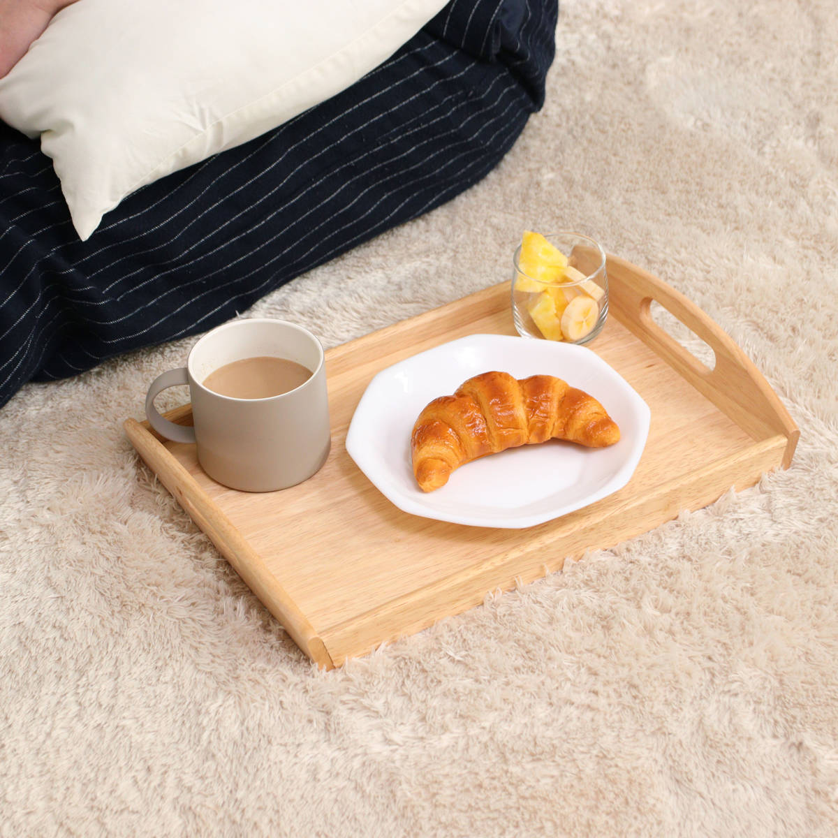 パール金属 お盆 トレー 角型 木製 （ 木製トレー トレイ キッチン