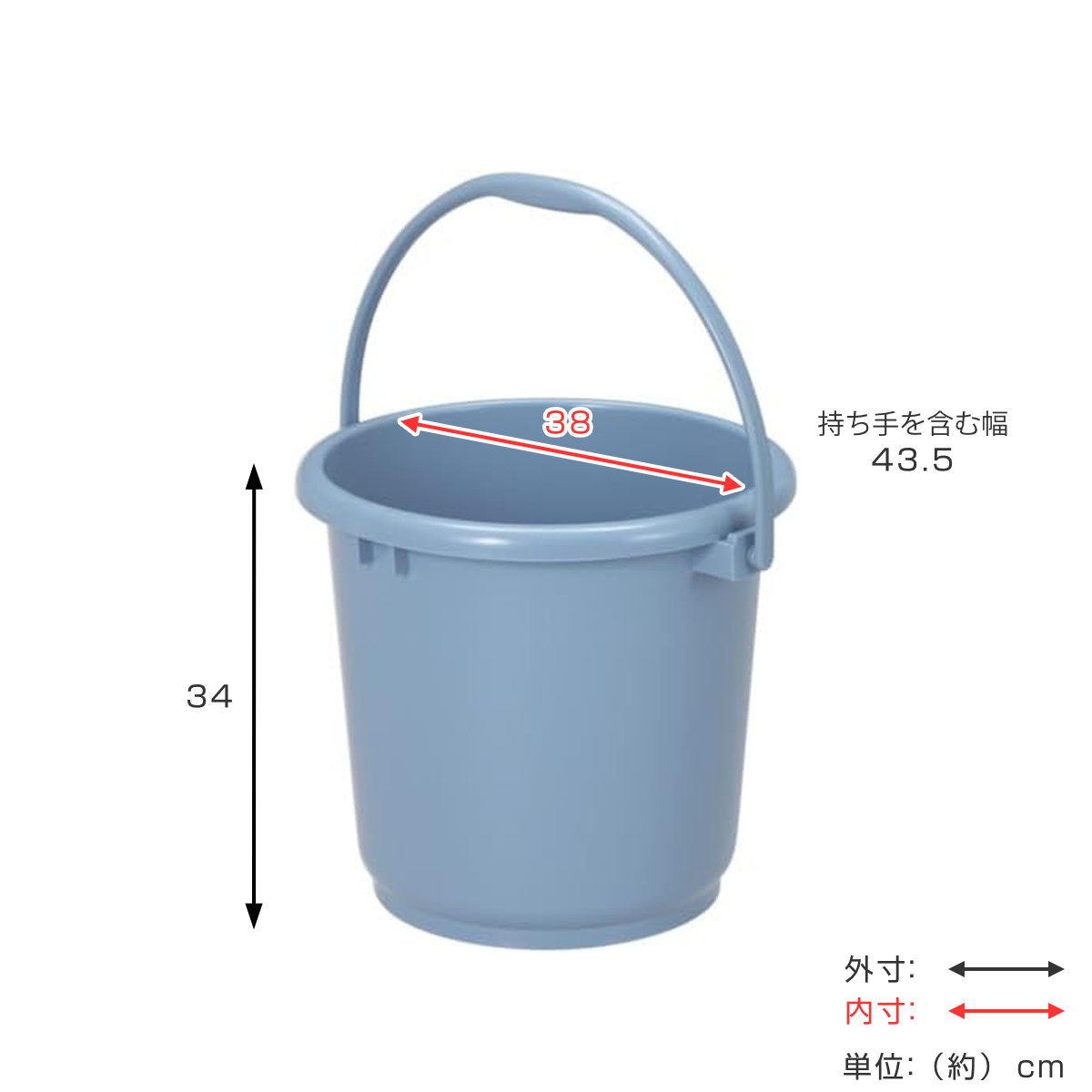 新輝合成 バケツ 25L ニューセレクトバケツ 本体 （ ばけつ 25リットル