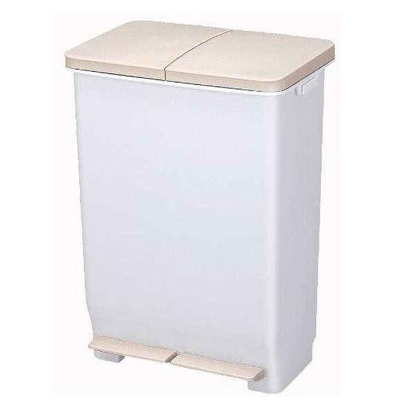 ゴミ箱 ふた付き ツインペダル 46L （ ごみ箱 ダストボックス 分別