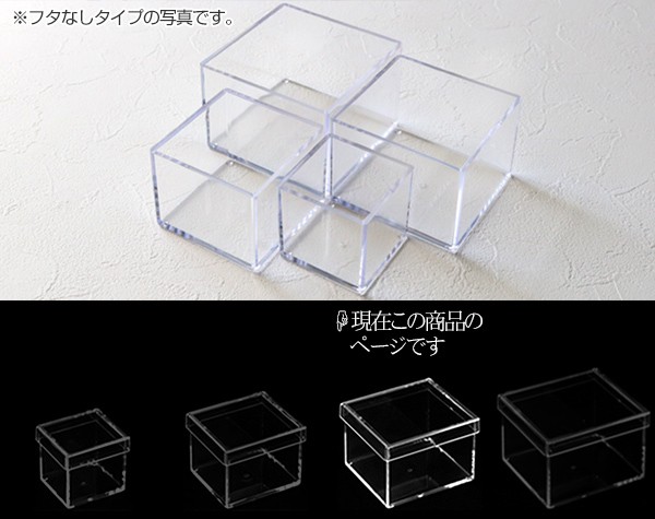 クリアケース ふた付き 小物ケース 透明 収納 デスコシリーズ 約 幅9