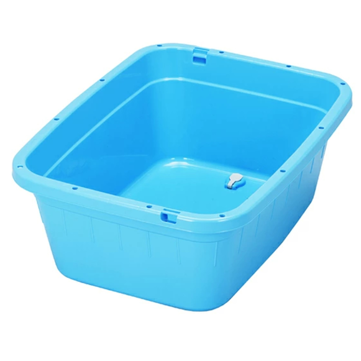 新輝合成 タライ 80L ジャンボタライ 角型 水抜栓付 たらい （ 大きい