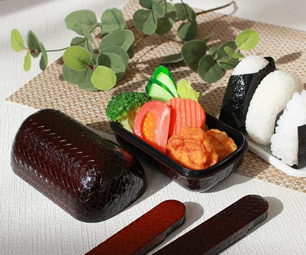 お弁当箱 2段 HAKOYA あじろ かごめおにぎり弁当 550ml ランチボックス