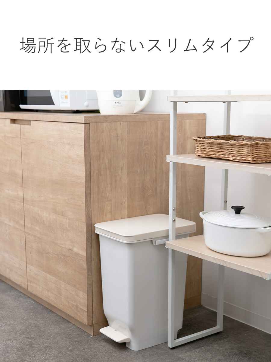 TONBO（新輝合成） ゴミ箱 19.7L ふた付き セパ 抗菌 分別 スリム