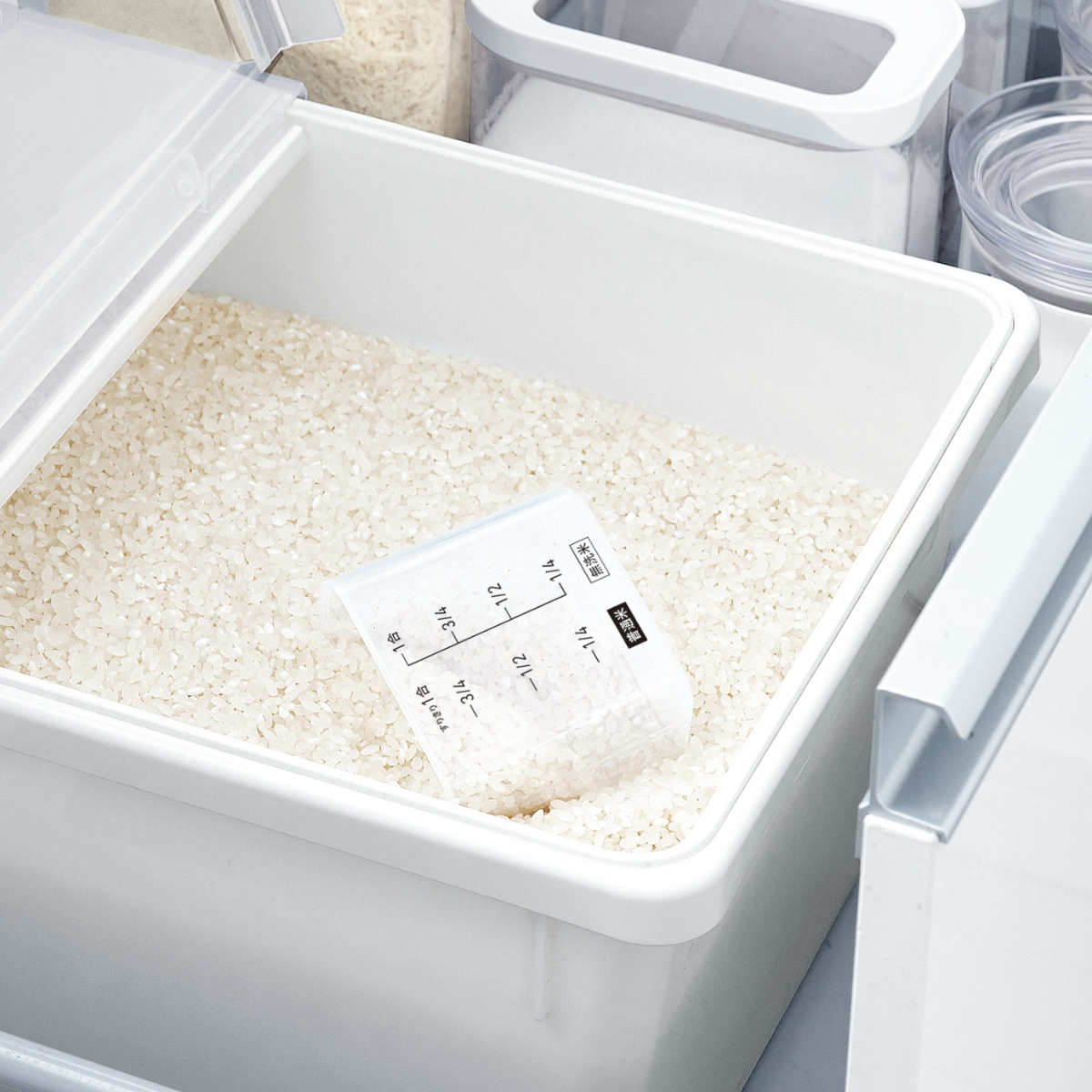米びつ 10kg 引き出し用米びつ パッキン付...の詳細画像3