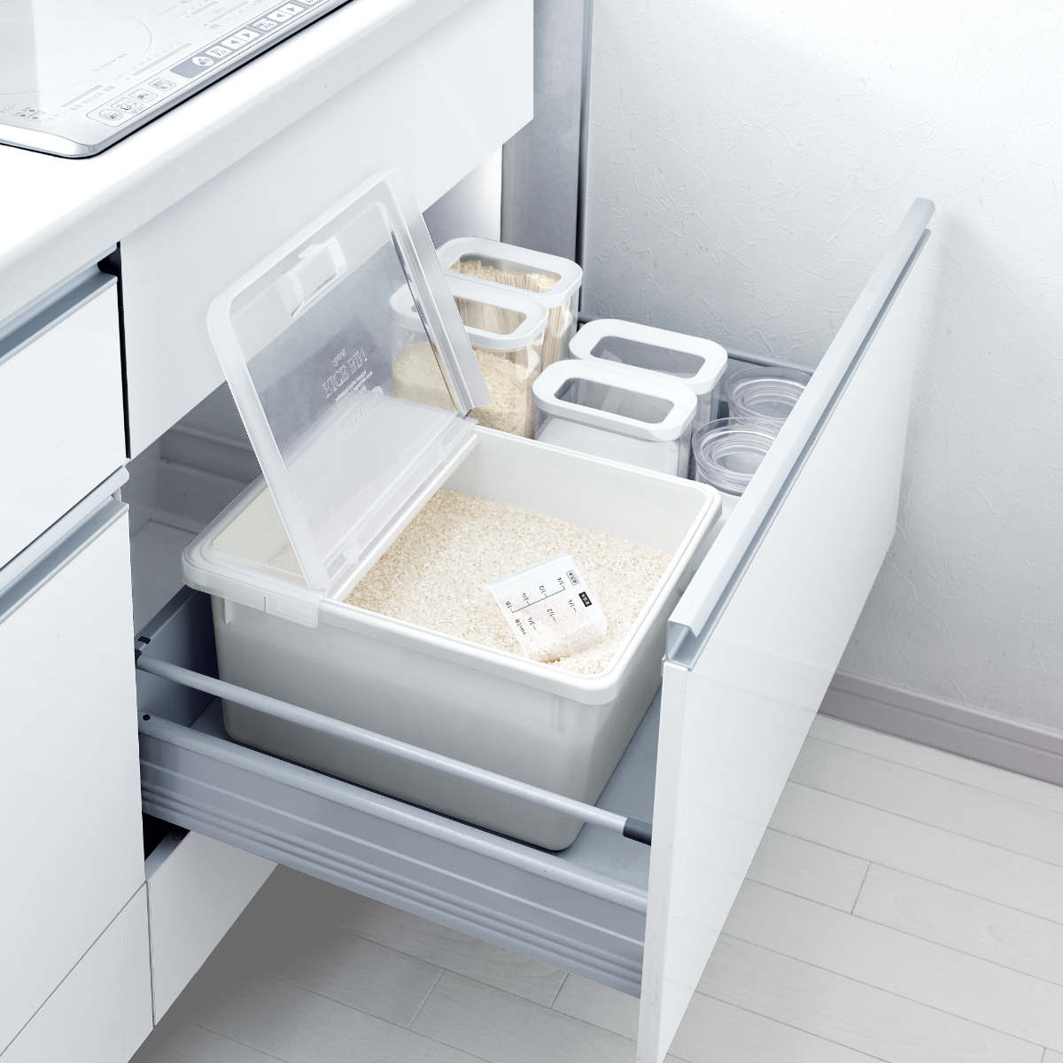 アスベル（ASVEL） 米びつ 10kg 引き出し用米びつ パッキン付き 最大