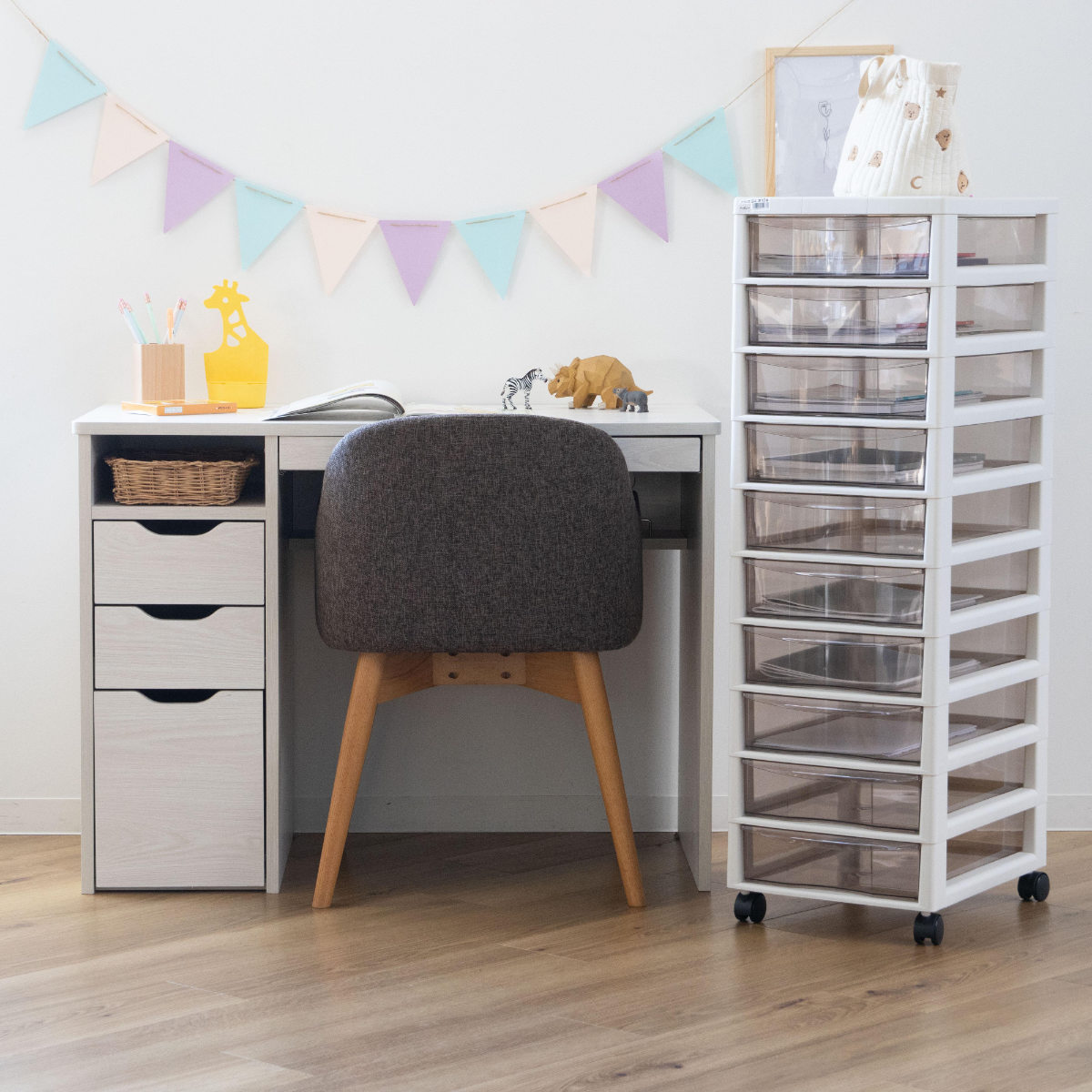 書類ケース フロアケース アプロス B4 深型 10段 幅32.3×奥行40.6×高さ