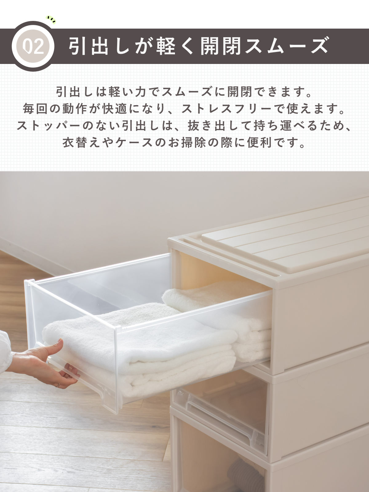 天馬 収納ケース 4個セット Fitsケースに積み重ねられる ビュート