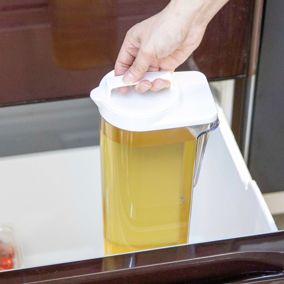 冷水筒 2.2L ドリンクビオ ホワイト （ 麦茶ポット ピッチャー 横置き