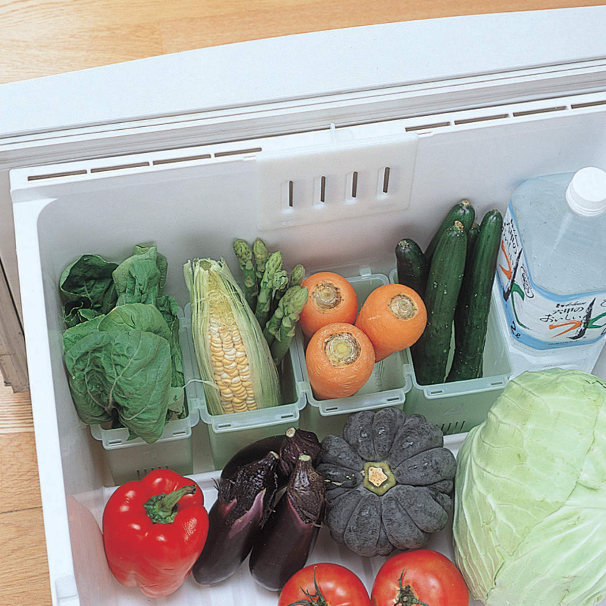 スケーター 冷蔵庫収納 野菜スタンドケース 連結式 （ 野菜収納ケース